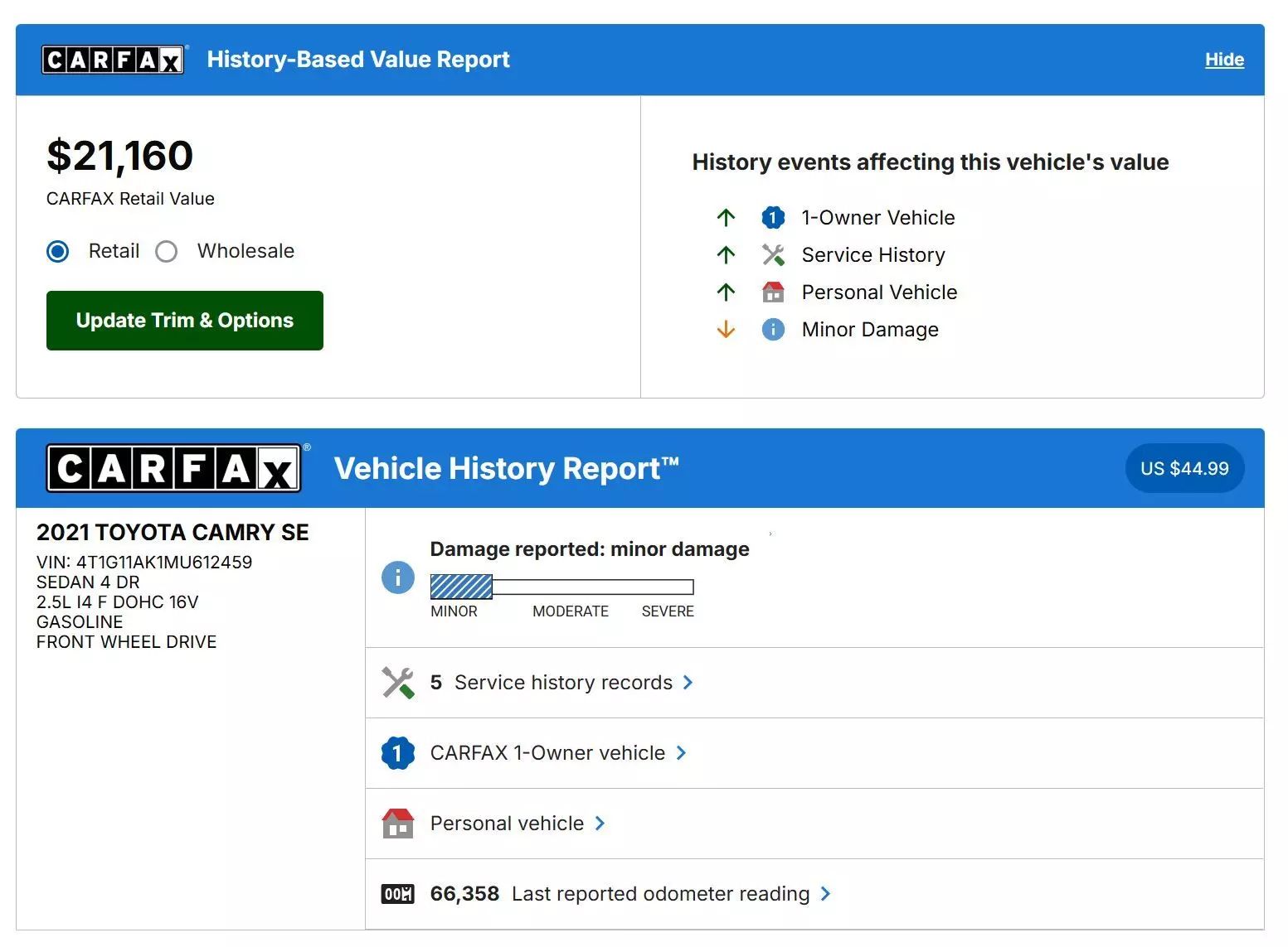 
								2021 TOYOTA CAMRY SE NIGHTSHADE EDITION SEDAN 4D full									